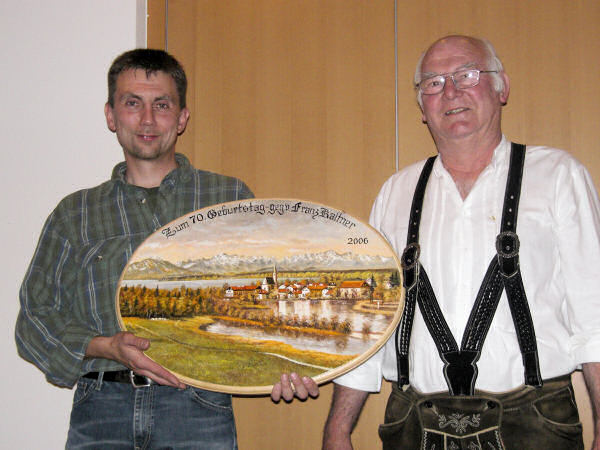 70er Scheibe von Franz Kaltner Gewinner: Robert Hofmann